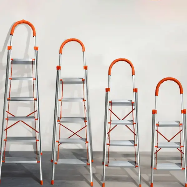 Thang Nhôm Ghế Tay Vịn Trắng Dày Rẻ